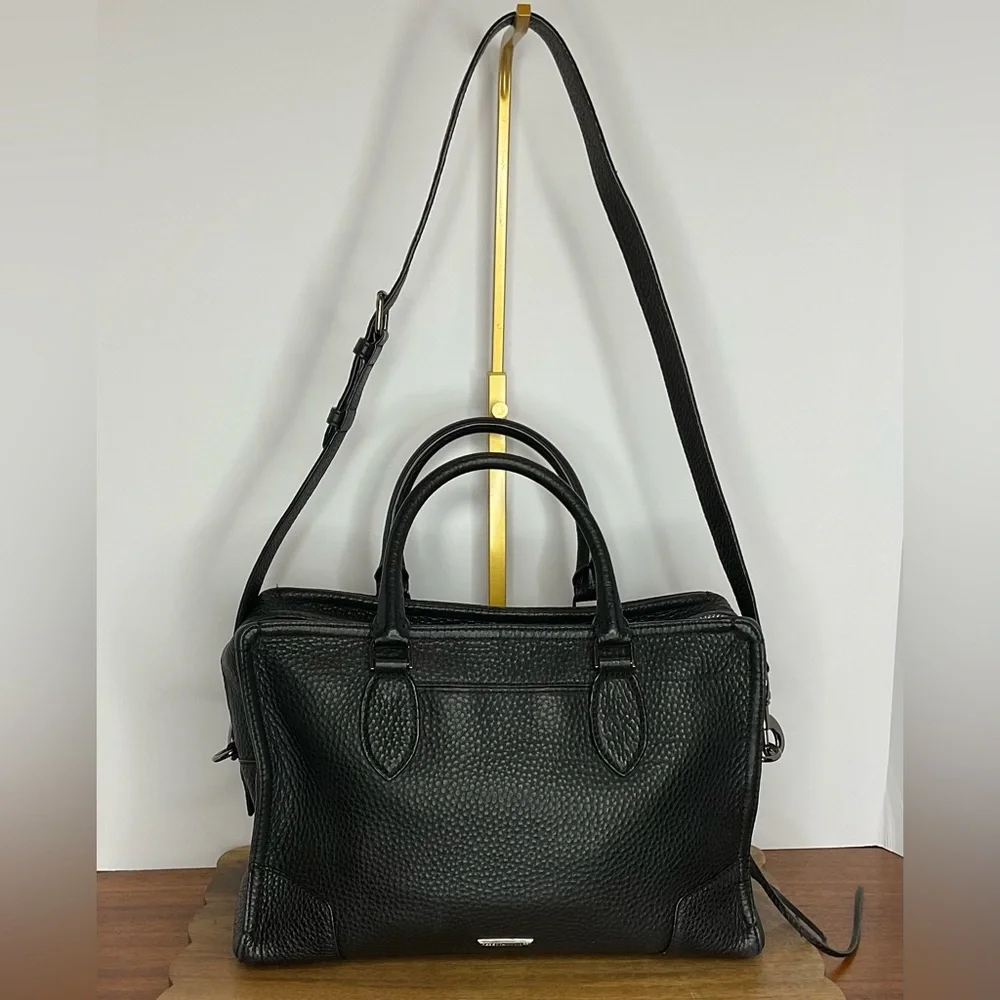 Rebecca Minkoff Pebbled Leather Moonwalking Satchel EUC - Picture 13 of 13